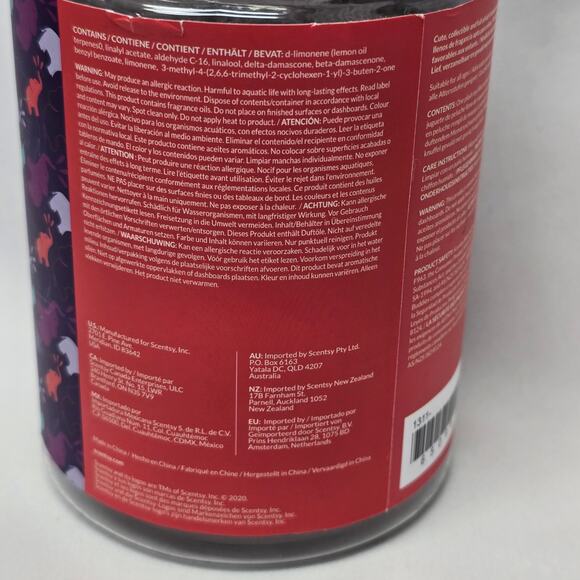 Scentsy Bitty Buddy Gray Elephant Plush Scented Black Raspberry Vanilla Fragrant - Picture 5 of 10